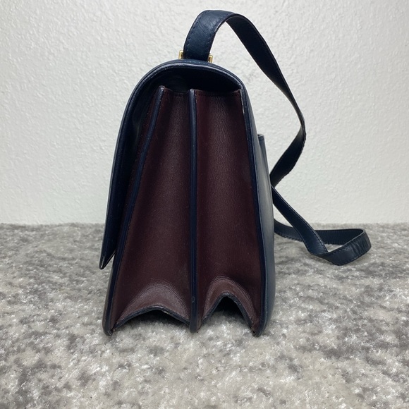 Celine Bicolor Calfskin Leather Medium Case Bag - Picture 2 of 15